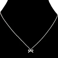 Bow necklace - Silver