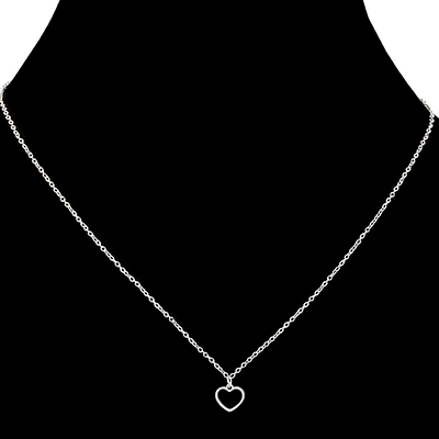 Collier pendantif coeur - Argent