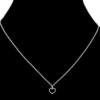 Collier pendantif coeur - Argent