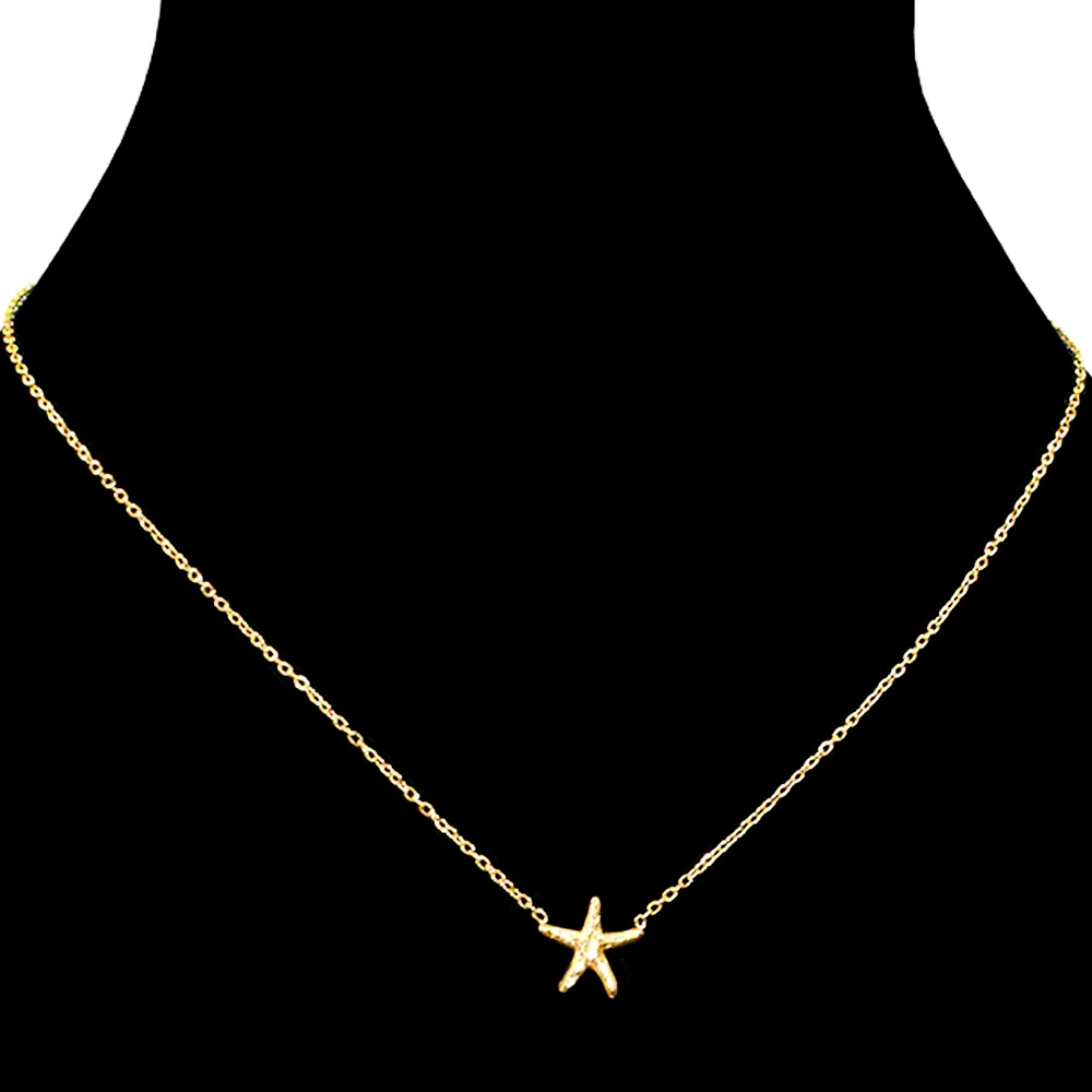 Starfish necklace - Gold