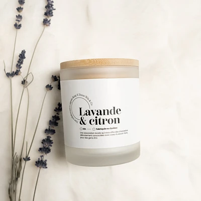 Candle 2 wicks - Lavender & lemon