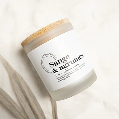 Candle 2 wicks - Sage & citrus