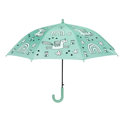 Color changing umbrella for children