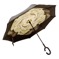 Reversible umbrella - White flower
