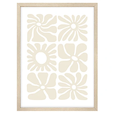 Natural wall frame - Abstract flowers