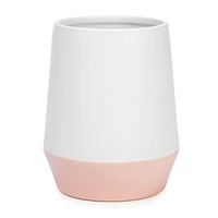 White vase - Pink base