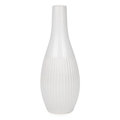 White vase - Striated