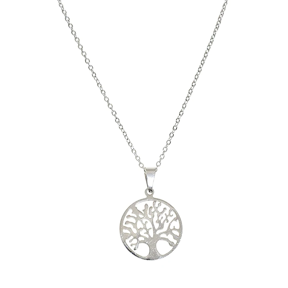 Tree pendant necklace - Silver