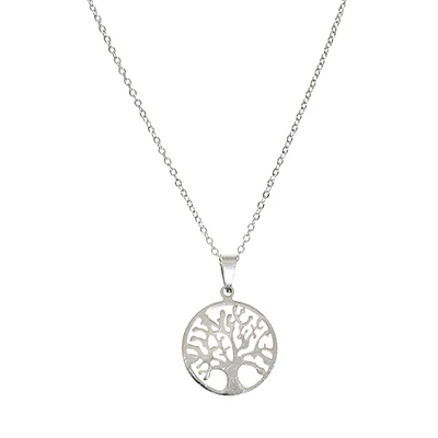 Collier pendantif arbre - Argent