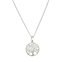 Tree pendant necklace - Silver