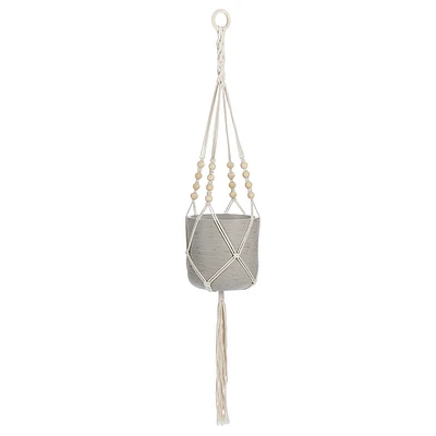 Macramé suspendu pour jardinière