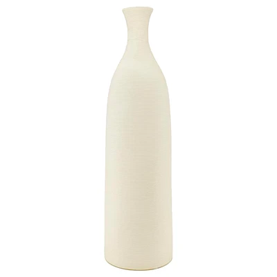 Stoneware textured vase - 18"