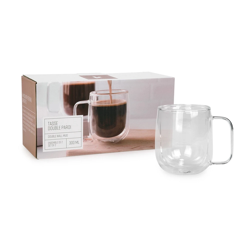Double wall coffee cups 300 ml - Set of 2