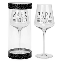 Verre à vin - Papa tu es le meilleur