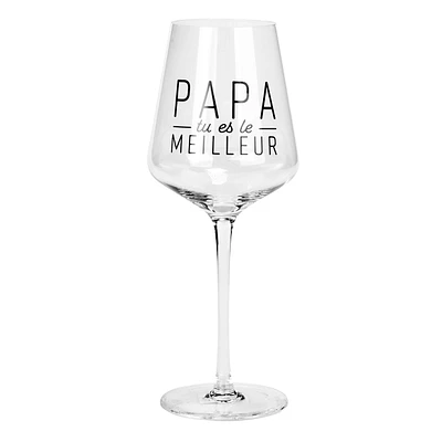 Verre à vin - Papa tu es le meilleur