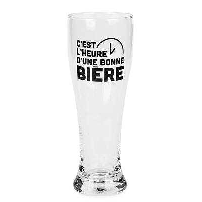 Beer glass - C'est l'heure d'une bonne bière