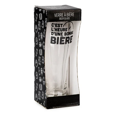 Verre à bière - C'est l'heure d'une bonne bière