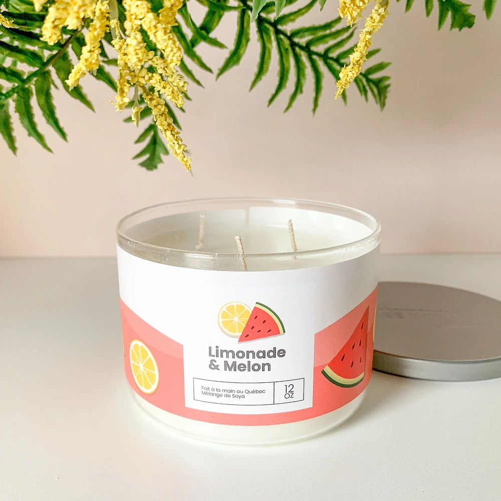 3-Wick Candle - Melon Lemonade