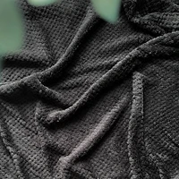 Jeté Kozy texturé - Noir