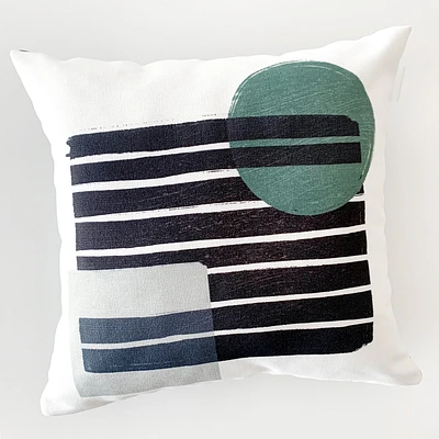 Coussin Kozy - Vert et noir