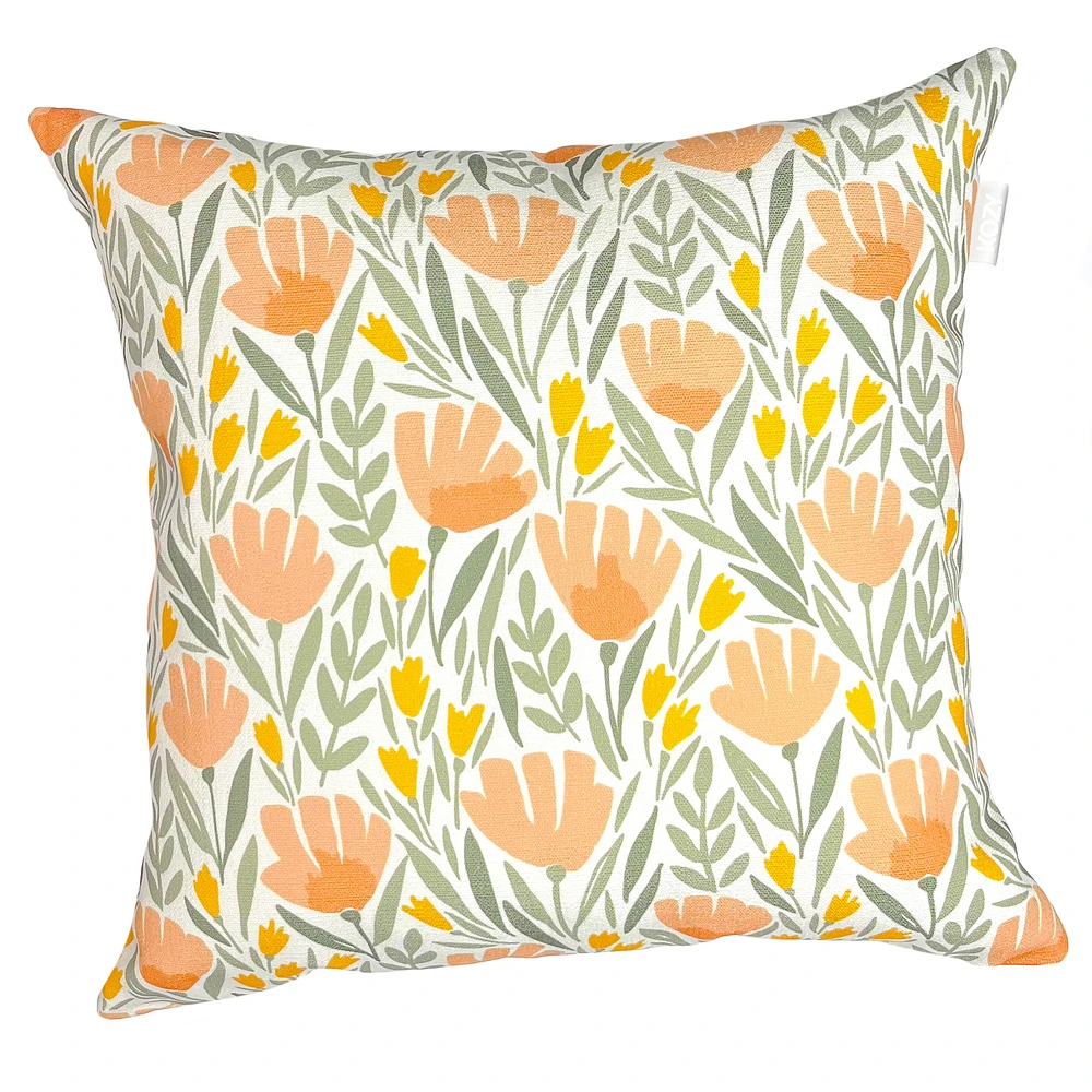 Kozy cushion - Cantaloupe flowers