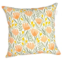 Kozy cushion - Cantaloupe flowers