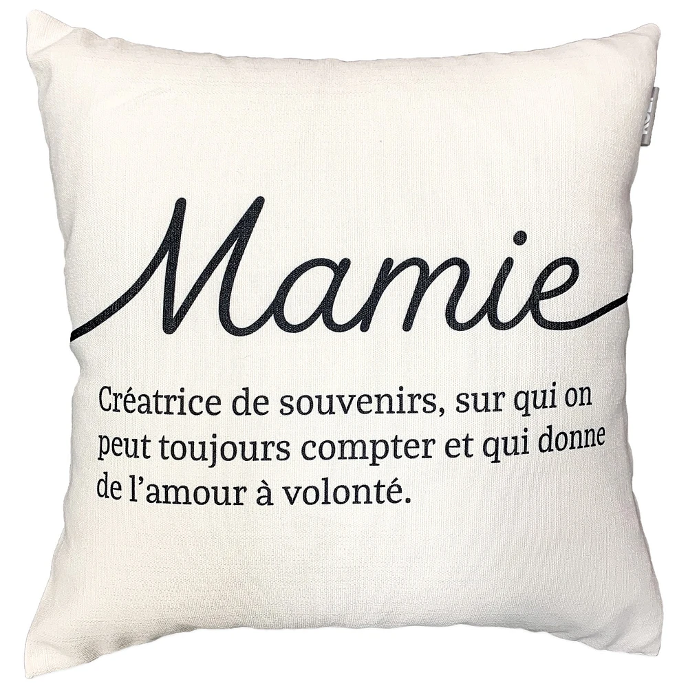 Coussin à texte éco - Mamie