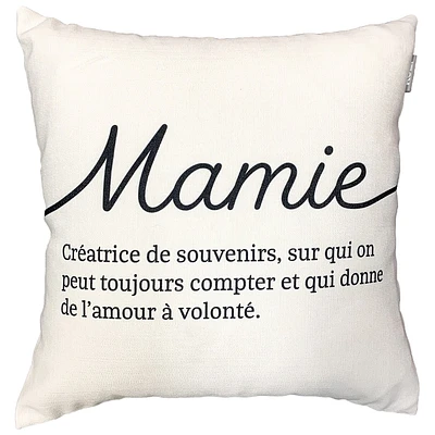 Coussin à texte éco - Mamie