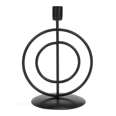 Circles candle holder - Black