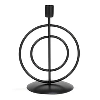 Circles candle holder - Black