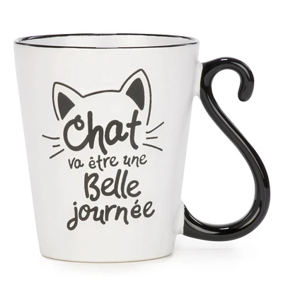 Tasse queue de chat - Chat va être