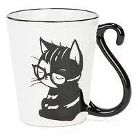 Tasse queue de chat à lunette