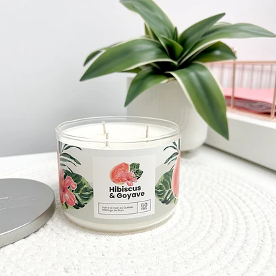 3-Wick Candle - Hibiscus and Guava