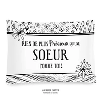 Coussin à texte - Sœur