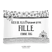 Coussin à texte - Fille