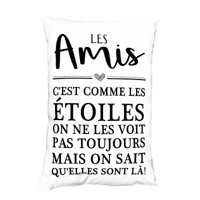 Text cushion - Les amis