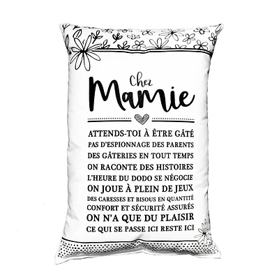 Text cushion - Chez mamie