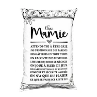 Coussin à texte - Chez mamie