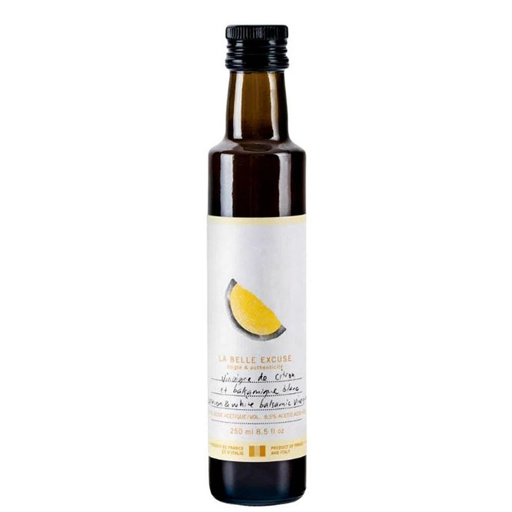 Lemon and white balsamic vinegar