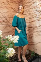 Teal Tiers Dress