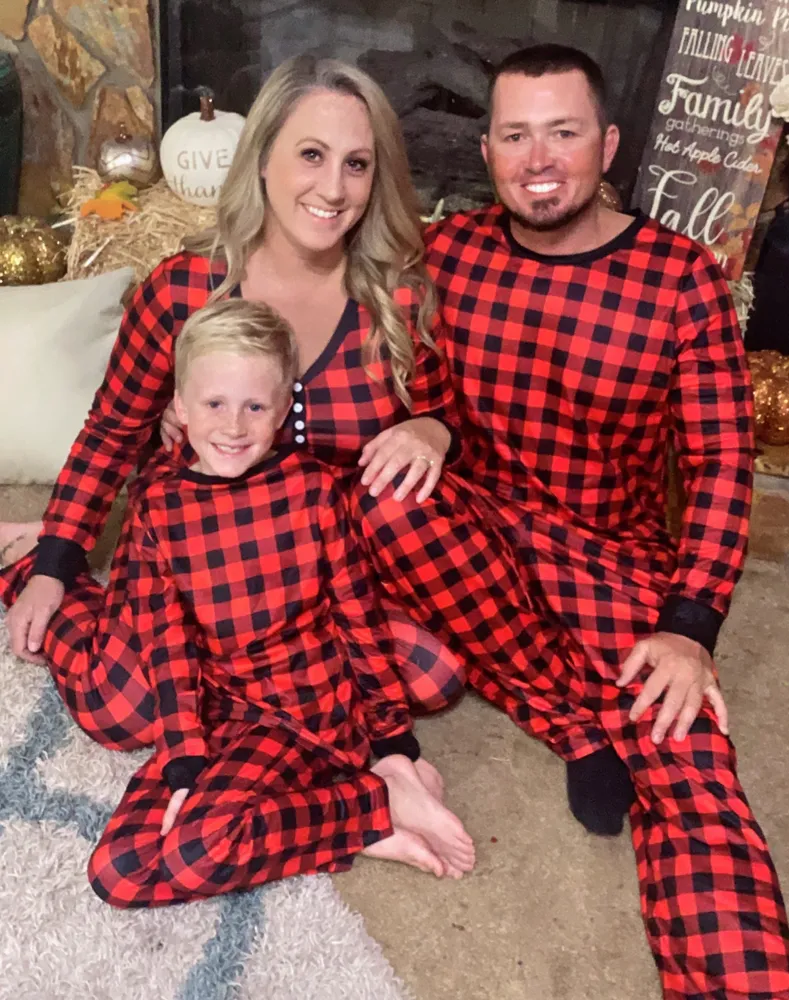 Buffalo Plaid Family Pajamas Collection : Target  Buffalo plaid pajamas,  Matching family christmas pajamas, Family holiday pajamas