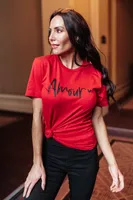 Amour Tee Cherry Red