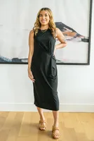 Another New Day Midi Dress Black