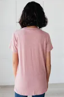 Basic V-neck Pink