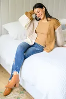Carry On For Love Color Block Knit Cardigan