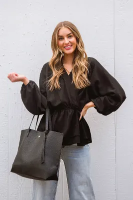 Catch Me There Blouse Black