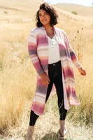 Country Roads Cardigan Magenta