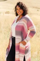 Country Roads Cardigan Magenta