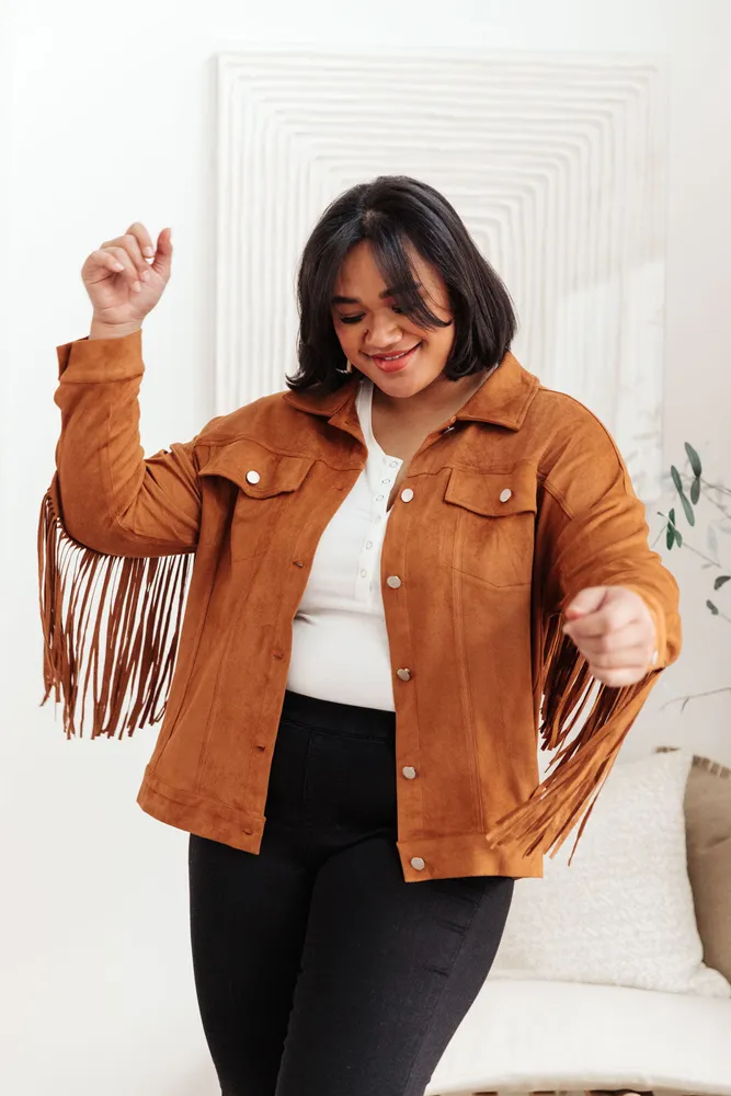 Shop Silver Fringe Jacket From In The Beginning -- Scout & Molly's