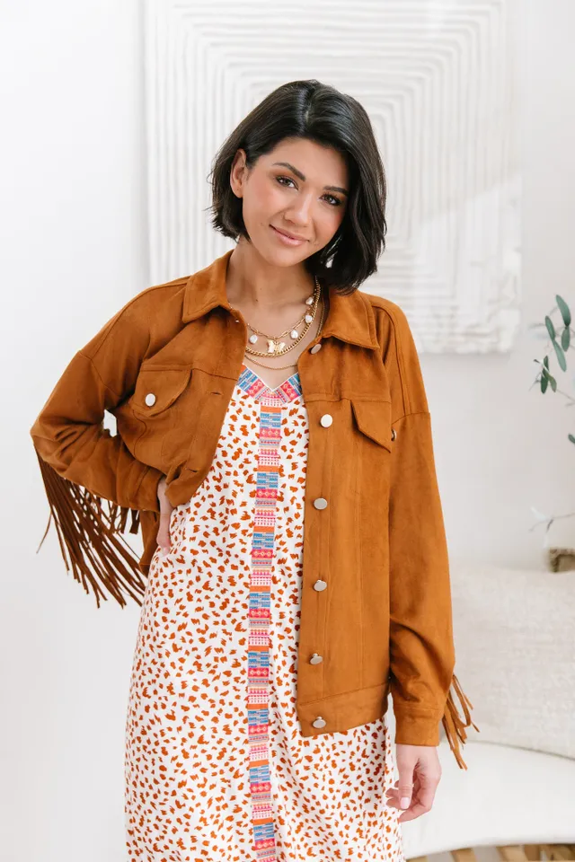 Shop Silver Fringe Jacket From In The Beginning -- Scout & Molly's